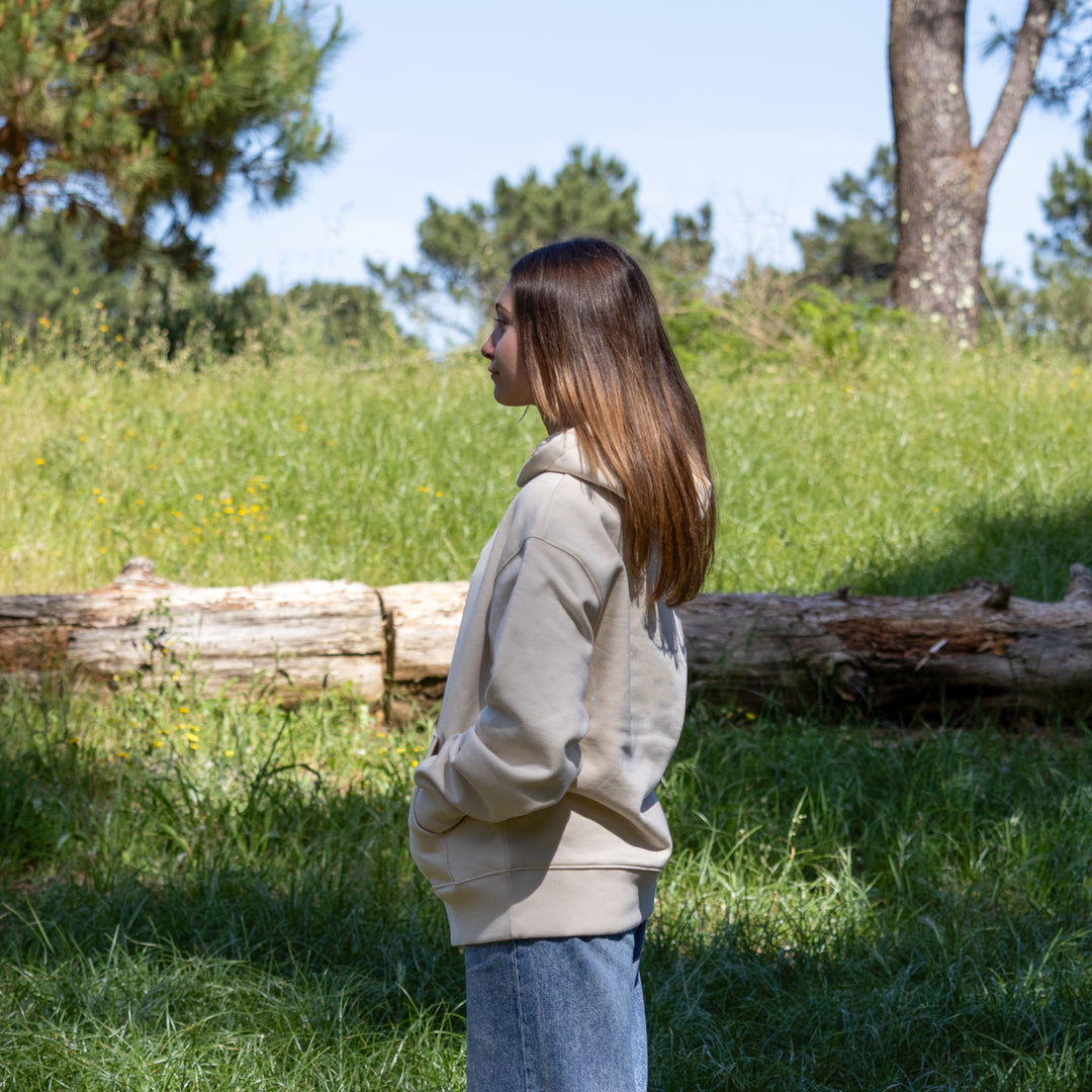 Hoodie Ultra Heavy Kvinder / Natural Raw